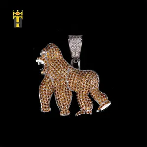 Customized hip hop jewelry king kong shaped orangutan pendant