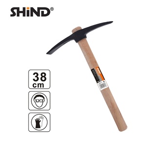SHIND 94713 400G Outils de jardinage de bonne qualité, pioche de jardin, fer solide et dur, petite pioche avec manche en bois - Product Image 4