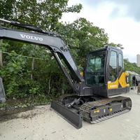 Miniexcavadora Volvo EC60D Original Usada, de Alto Rendimiento, con Operación Hidráulica Estable, Ideal para Cimentaciones de Viviendas y Trabajos en Sitios Estrechos