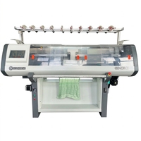 Machine à tricoter industrielle professionnelle à petite tête de 52/60/72/80 pouces pour une production de vêtements à haute efficacité