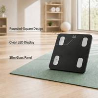 Balance connectée intelligente de haute qualité avec écran LCD pour salle de bain, mesure du poids et de la composition corporelle, balance de composition corporelle