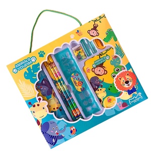 Vente en gros Promotion Ensemble de papeterie fantaisie mignon personnalisé pour les é<span class=keywords><strong>l</strong></span>èves du primaire Cadeaux de rentrée des classes - Product Image 1