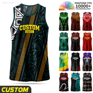 <span class=keywords><strong>Camiseta</strong></span> Deportiva Personalizada de <span class=keywords><strong>Baloncesto</strong></span> con Diseño Aborigen Australiano, Maorí y Polinesio, Chaleco de Entrenamiento Sublimado de Secado Rápido sin Mangas - Product Image 1