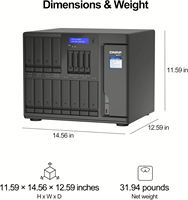 Serveur de stockage réseau en rack TVS-h1688X-W1250-32G, NAS multimédia haute vitesse, processeur Intel Xeon W-1250 2,1 GHz, deux ports 10 GbE, en stock