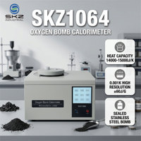 Kalorimeter Bahan Bakar Padat SKZ1064 14000-15000J/K Resolusi 0,001K ±60J/g Kalorimeter Bom Oksigen Otomatis Baja Tahan Karat Tertutup Rapat