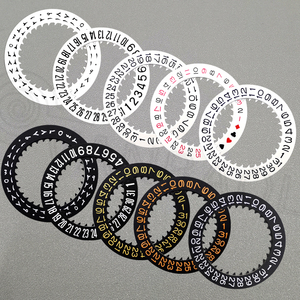 Couronne de cadran de roue de date de mouvement NH35 NH36 d'or/noir/blanc à 3 pièces de rechange de boîtier de montre de NH35 NH36 - Product Image 1