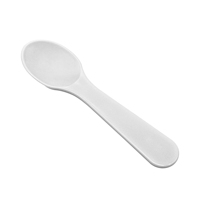 Cuillères à dégustation miniatures personnalisées, sans BPA, jetables, écologiques, en plastique simple, pour camping et crème glacée, directement de l'usine