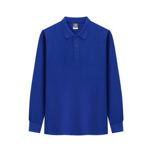 Polo brodé <span class=keywords><strong>bleu</strong></span> <span class=keywords><strong>royal</strong></span> unisexe Polos athlétiques pour femmes à manches longues pour hommes Kaos Pria Blank Juvenile T Printing Abordable - Product Image 5
