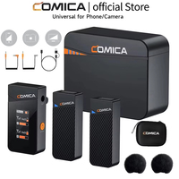 Microphone cravate sans fil miniature COMICA Vimo C 2.4G avec étui de charge, léger, réduction de bruit, quad, pour smartphone et appareil photo