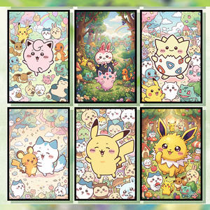 MS Wholesale Japan Anime Pokemoned Collection Cards Art Boards Rare Anime Pokemoned Colored Paper Booster Box Card Games Gifts - Product Image 3