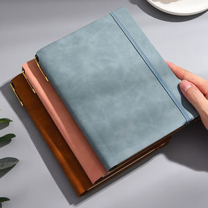 Carnets à spirales en similicuir de qualité supérieure avec sangles, format B5/A6, pour les <span class=keywords><strong>devoirs</strong></span> et les agendas des étudiants, cadeaux de grande valeur - Product Image 3