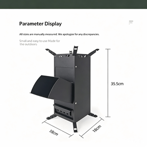 <span class=keywords><strong>Estufa</strong></span> <span class=keywords><strong>Rocket</strong></span> de Picnic de Nuevo Estilo, Portátil para Exteriores, de Leña, para 1-2 Personas, de una Pieza, para Campismo en la Naturaleza - Product Image 4