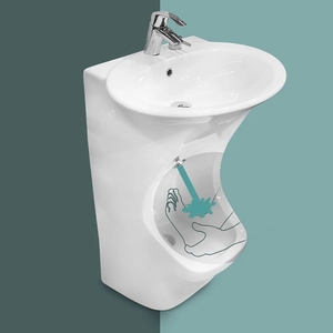Lavabo à double niveau pour le lavage des <span class=keywords><strong>pieds</strong></span> dans les mosquées islamiques, <span class=keywords><strong>salle</strong></span> <span class=keywords><strong>de</strong></span> <span class=keywords><strong>bain</strong></span> autonettoyante, lavabo en céramique pour le wudu, fabricant - Product Image 3