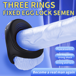 Anillo <span class=keywords><strong>de</strong></span> retardo <span class=keywords><strong>de</strong></span> alta calidad para hombres, masajeador, vibración multinivel, anillo <span class=keywords><strong>de</strong></span> retardo vibratorio recargable por USB, juguete sexual resonante para parejas - Product Image 2