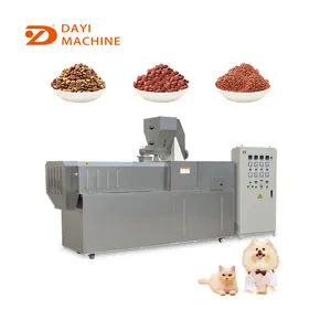 डबल पेंच extruder कुत्ते मछली बिल्ली फ़ीड नाश्ता खाद्य प्रक्रिया उपकरण मशीनों लाइन