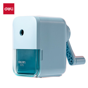 Deli Pencil Sharpener X70 Manual Plastic Student Supply Geometric Design - Product Image 1