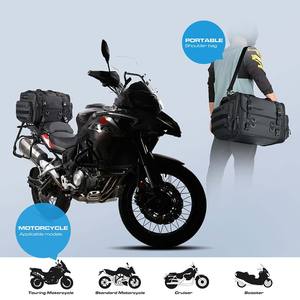 Muestra Gratuita de Alforjas Impermeables de Nailon 600D para Hombre, Bolsa de Asiento para Motocicleta de 50L, Bolsa de Viaje, Bolsa Trasera para Motocicleta - Product Image 6