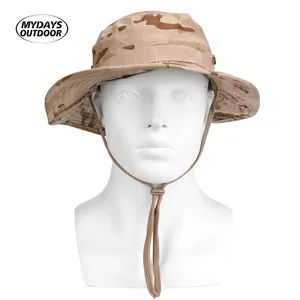 Mydays moda al aire libre sombra portátil pesca selva exploración verano gorra táctica caza cubo pescador sombreros para senderismo