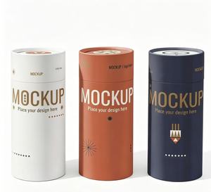 Eco-Friendly Craft Paper Tube Packaging Cylinder Box with Gold <b>Foil</b> Design for Cosmetic Products Gift & Craft Use - Product Image 5