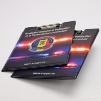 Porte-documents en PVC personnalisé avec logo, scellé à la chaleur, planche à documents durable pour le bureau, la formation, les conférences, la promotion