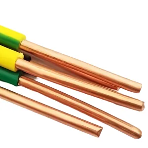 PVC Insulated Copper Wire Price 1 Kg Copper Electrical 1 Wire Roll Black Yellow Green Red