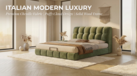 Ensemble de chambre à coucher italien de luxe OEM ODM, lit double king size moderne avec grand rangement