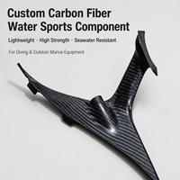 Fournisseur en gros personnalisé de composants pour sports nautiques – Composant rigide 3K Twill résistant à l'eau de mer avec aileron de plongée