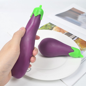 Jouet innovant et unique en forme d'aubergine, à rembourrage en sable, à rétrofriction, forte extensibilité, anti-stress, amusant à pincer, pour jeunes - Product Image 5
