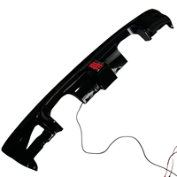 Aileron arrière avec lumières (noir brillant) pour BMW Série 3 E46 M3, en plastique, kit de carrosserie modifié, vente en gros d'usine