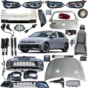 Ensemble de pare-chocs avant WGYAP pour VW <span class=keywords><strong>Golf</strong></span> MK8 <span class=keywords><strong>8</strong></span> <span class=keywords><strong>8</strong></span>.5, grille ABS, découpe pour feux antibrouillard, résistant aux chocs, fixation directe, qualité OE - Product Image 1