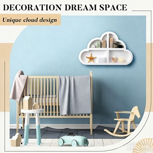 Cloud-Shaped <b>Desktop</b> Storage Rack Wooden Multi-Functional Organizer For Living Room Home Decor - Product Image 3