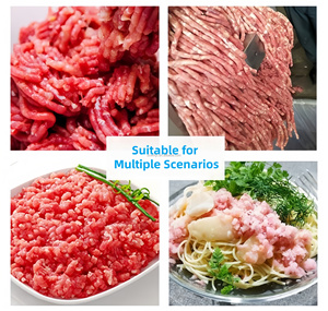 Nouvelles machines industrielles et commerciales de transformation de viande, machine à hacher la viande fraîche et congelée en acier inoxydable SUS304, haute efficacité, pour viande de bœuf. - Product Image 6
