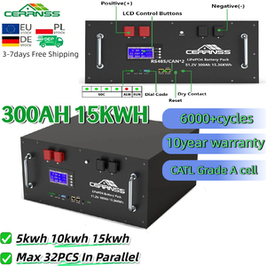 Batería de Litio CERRNSS EU con 10 Años de Garantía, 15KWH, para Almacenamiento de Energía en el Hogar, 48V 100AH 150AH 200AH 300AH LiFePO4 - Product Image 1