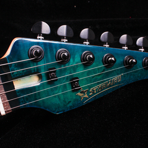 Guitarra Starway E296 de 6 Cuerdas, Cuerpo de Madera de Tilo con Rayas Brillantes, Superventas - Product Image 4