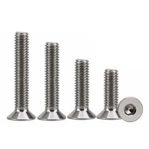 #2-56 #4-40 #<span class=keywords><strong>6-32</strong></span> #8-32 #10-24 #10-22 bulloni a testa piatta in acciaio inossidabile sss304 316 viti per macchine svasate - Product Image 4