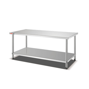 <span class=keywords><strong>Table</strong></span> de travail de restaurant <span class=keywords><strong>Table</strong></span> de travail de <span class=keywords><strong>chef</strong></span> plat commercial en acier inoxydable <span class=keywords><strong>Table</strong></span> de travail d'hôtel de cuisine avec équipement de restauration sous étagère - Product Image 1