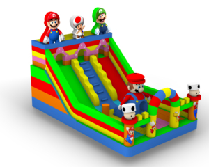 Château gonflable personnalisé durable avec toboggans doubles CE, thème <span class=keywords><strong>Super</strong></span> <span class=keywords><strong>Mario</strong></span>, pour jeux d'enfants en extérieur - Product Image 2