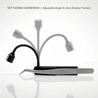 Pinzas UV Profesionales de Curado Rápido de 395 NM para Extensiones de Pestañas, Color Negro, Rosa, Rojo, Silicona, Metal, Plástico, Ecológicas