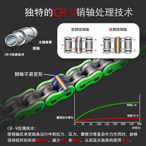 <span class=keywords><strong>Cadena</strong></span> de Motocicleta <span class=keywords><strong>520</strong></span>/525 ZXT3, <span class=keywords><strong>Cadena</strong></span> de Carreras Silenciosa - Product Image 3
