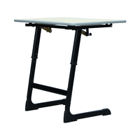 Bureau d'école ergonomique moderne à hauteur réglable avec surface en bois pour salon, bureau à domicile