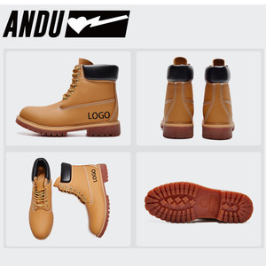Chaussures élégantes de fabrication industrielle, imperméables, en cuir et caoutchouc, bottes d'hiver pour hommes, séchage <span class=keywords><strong>rapide</strong></span>, bottes en cuir pour hommes, taille 46, bottes <span class=keywords><strong>Martin</strong></span> pour hommes - Product Image 2