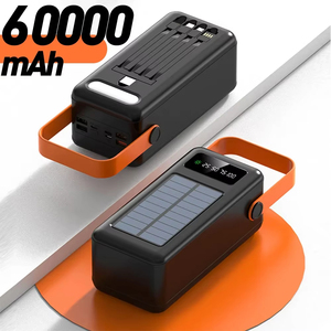 Banque d'Alimentation Externe à Charge Rapide Énergie <span class=keywords><strong>Solaire</strong></span> Affichage USB pour <span class=keywords><strong>Téléphone</strong></span> Mobile 30000mAh 120000mAh avec Écran LED pour Apple - Product Image 2