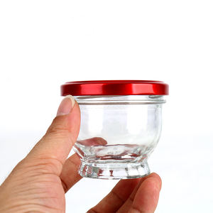 Vente en gros bon marché 75ml 100ml <span class=keywords><strong>Mini</strong></span> <span class=keywords><strong>pot</strong></span> à <span class=keywords><strong>confiture</strong></span> en verre <span class=keywords><strong>vide</strong></span> transparent pour nid d'oiseau - Product Image 1