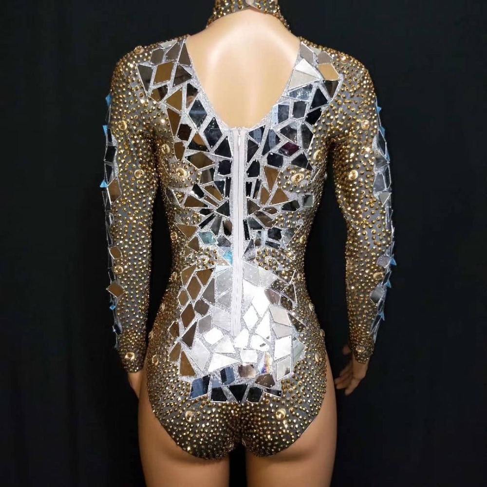New Silver Gold Mirror Leotard Dance Costumes Luxury Club Stage Cosplay  Children Sexy Nightclub Dress Latin Sets Made Spandex| Alibaba.com