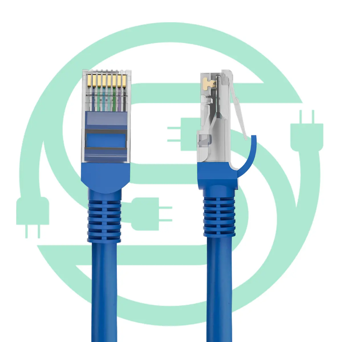 Factory UTP Cat.5e Cat 6 Patch Cord RJ45 Plug Cable de red Ethernet Cable de red Cables de comunicación