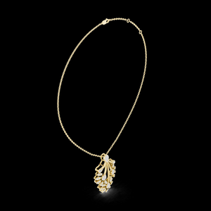 จี้เพชรรูปดอกไม้สีโรสโกลด์ประดับเงินสเตอร์ลิง ดีไซน์ระยิบระยับ หรูหราสง่างาม เหมาะสำหรับงานแต่งงาน งานครบรอบ และงานเลี้ยง - Product Image 5