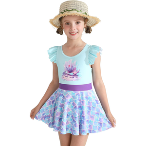 여아용 수영복 도매 어린이 수영복 여아용 원피스 수영복 스커트 부착 부티크 공주 수영복 의류 - Product Image 3