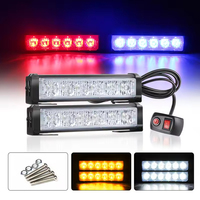 Nouvelle Bande Lumineuse Stroboscopique d'Avertissement pour Voiture à 12 LED avec Télécommande 12V IP65 Étanche 18W Feux de Jour de Secours pour Voiture