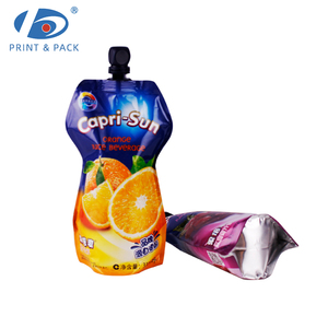 Özel Şekilli Meyve Suyu Ambalaj Poşeti, Baskılı Sıvı Çıkışlı Poşetler, İçecek ve Meyve Suyu için Nem Geçirmez Özellikli - Product Image 2