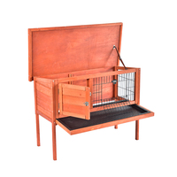 Cage pour lapin en bois de haute qualité, écologique, respirante, imperméable, à double couche, pour l'extérieur, à vendre